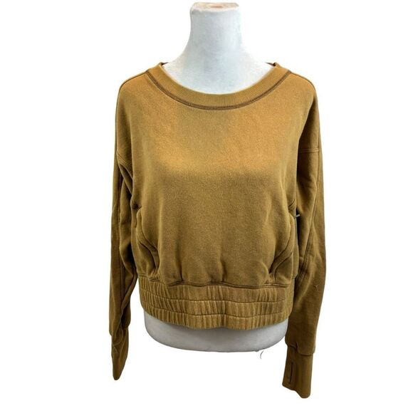 Ladies Free People Movement June Bug Sweatshirt Size Medium Whispering Forest - Picture 4 of 14